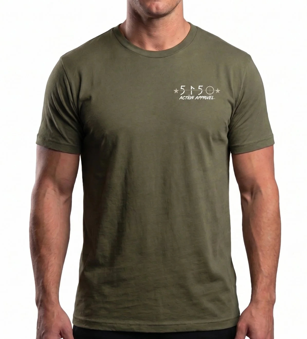 Patriot Skull T-Shirt - Army Green