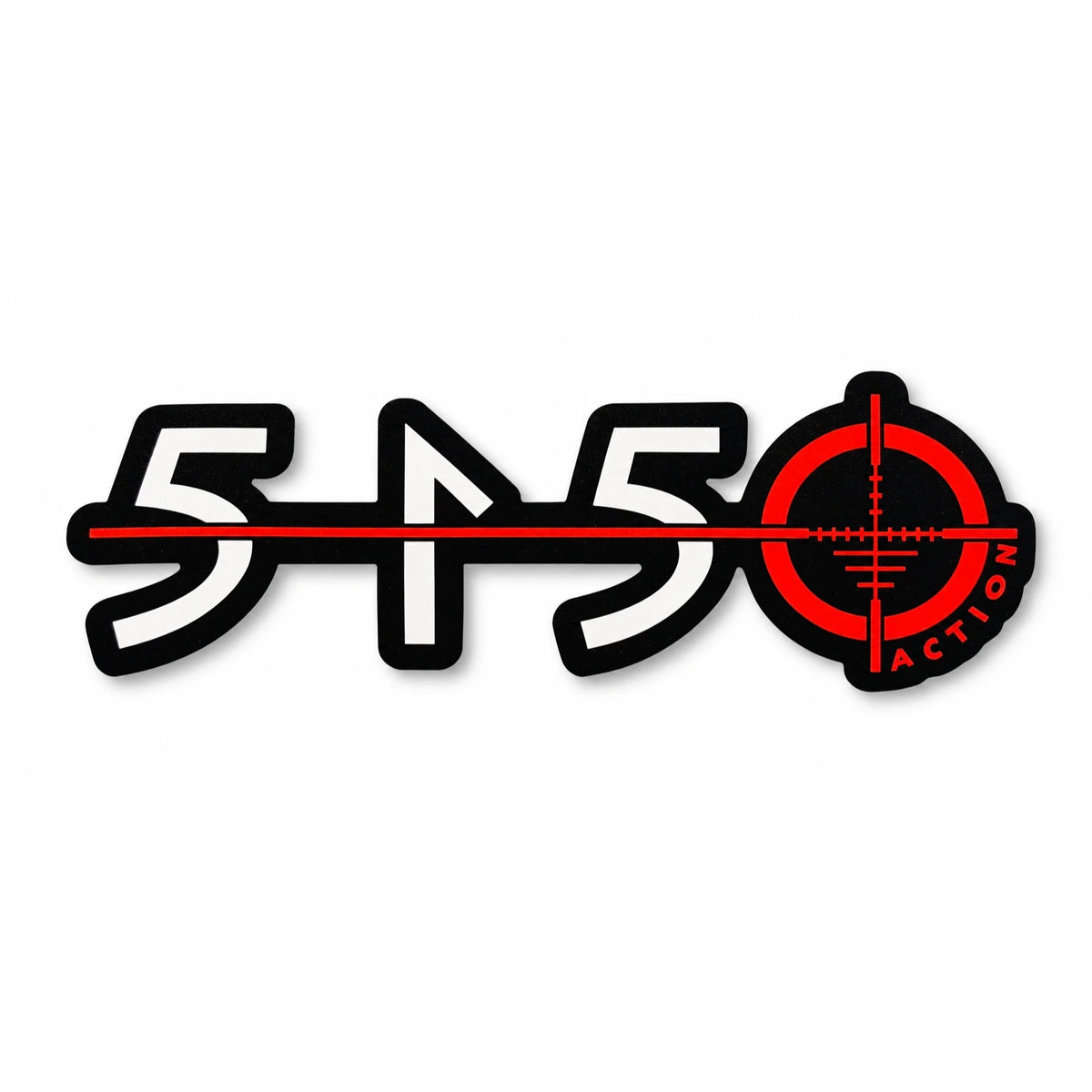 6 inch 5150 Action die cut sticker