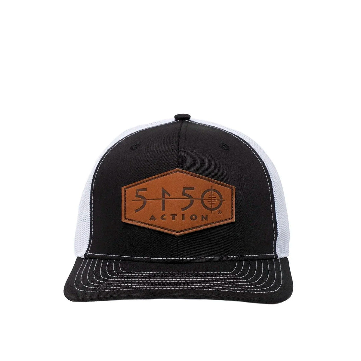 5150 B&W Leather Logo Hat