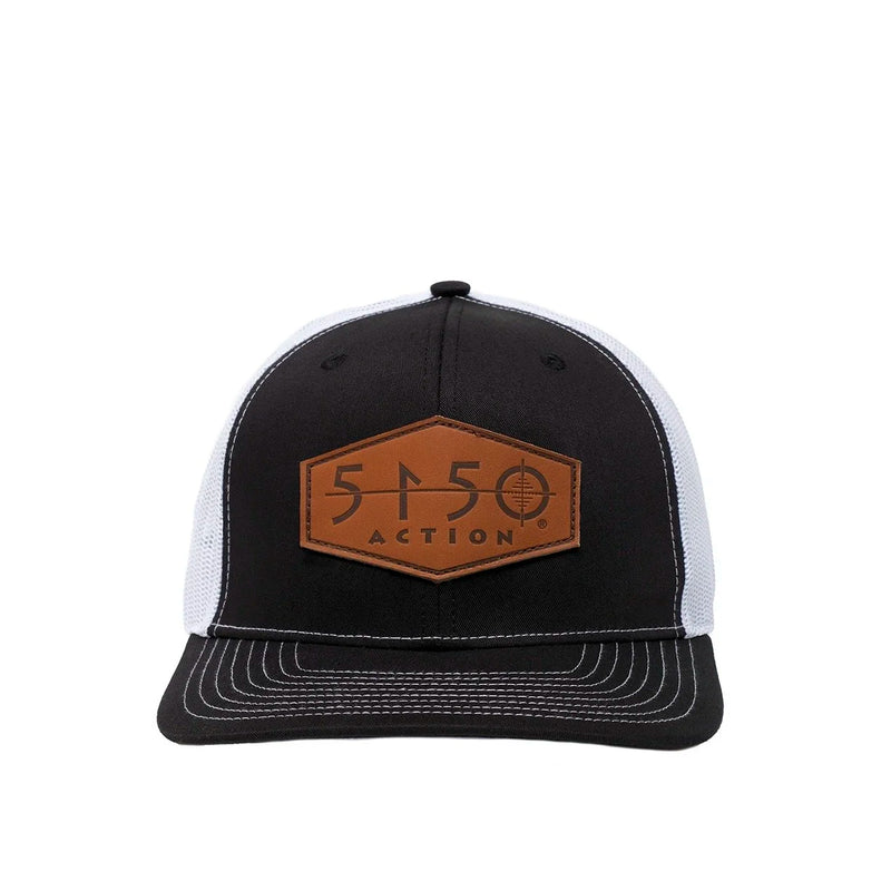 5150 B&W Leather Logo Hat