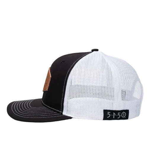 5150 B&W Leather Logo Hat