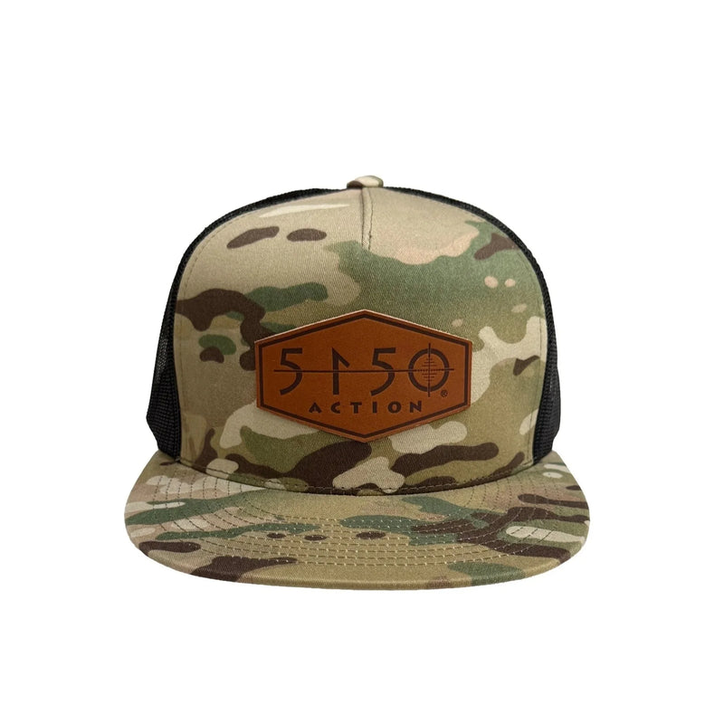 5150 Camo Leather Logo Hat