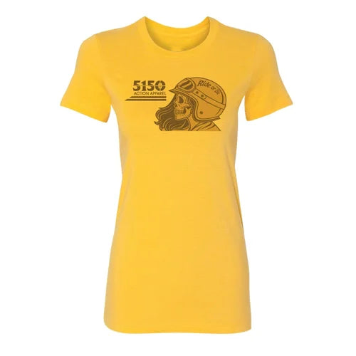 Womens Ride Or Die T-Shirt - Gold